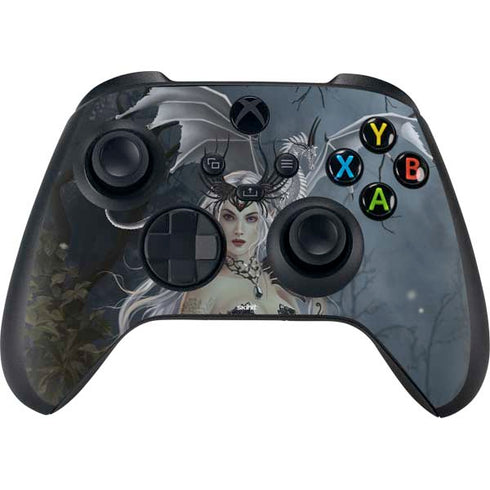 Gothic Queen with Silver Dragon by Nene Thomas Xbox Series X Skins